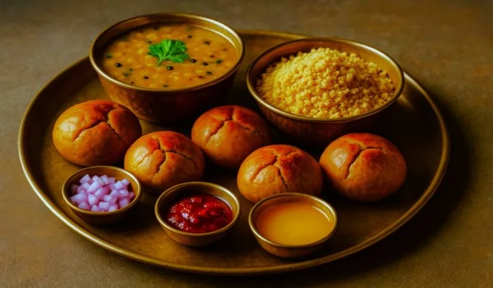 Dal Baati Churma plato estrella de Rajastán — Guía gastronómica TTI Tours