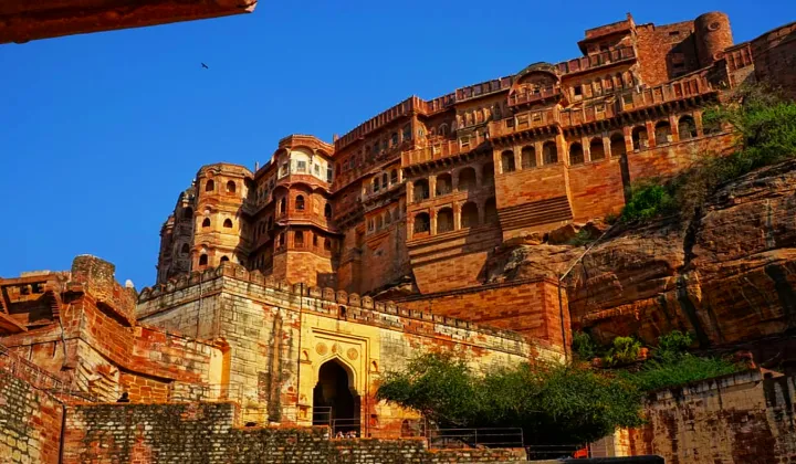 Fuerte Mehrangarh Jodhpur Ciudad Azul — Itinerario Triángulo Dorado Rajastán ruta del desierto