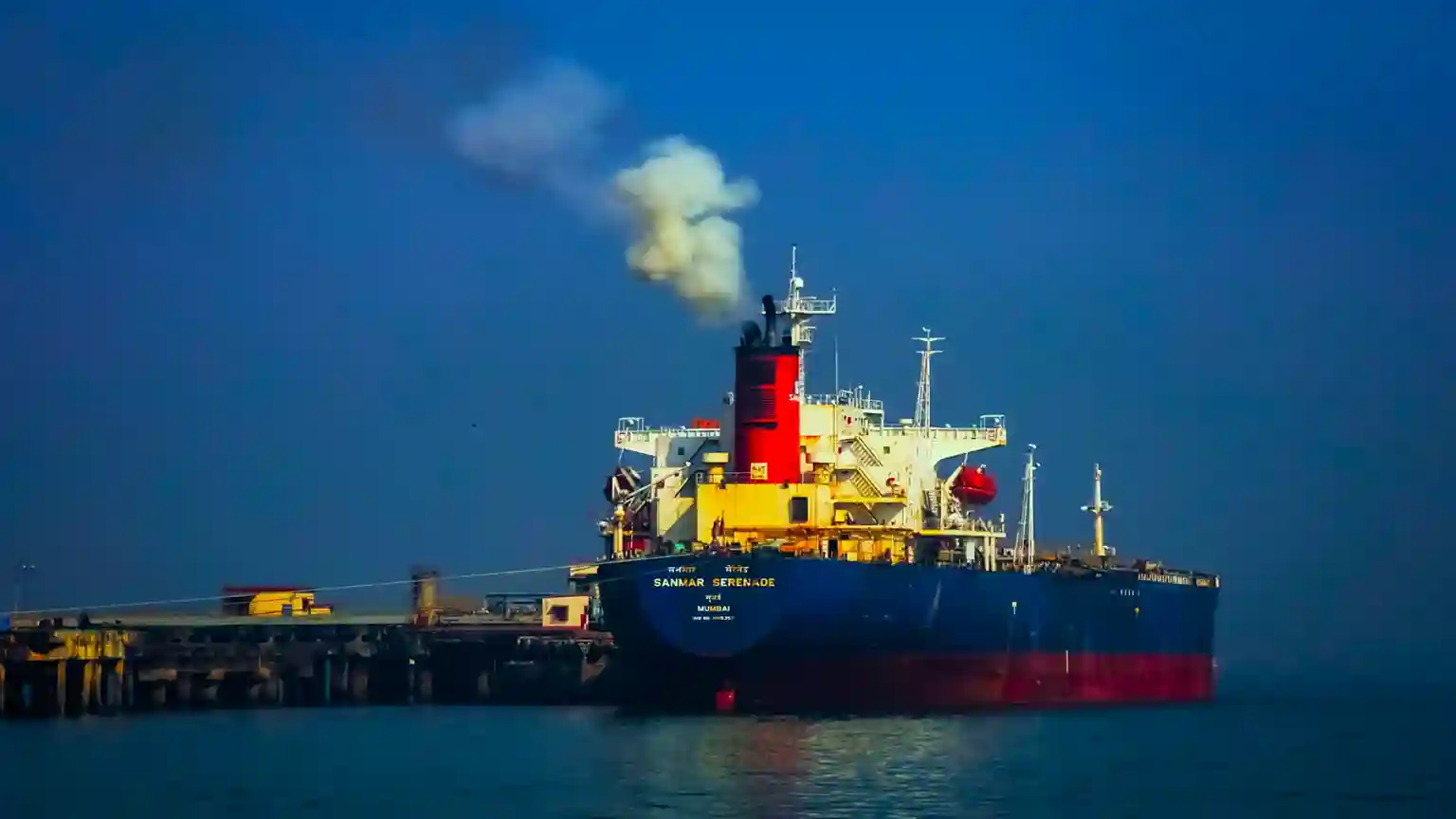 Container ship at Mumbai port — destination for thousands of German cargo consignments every month